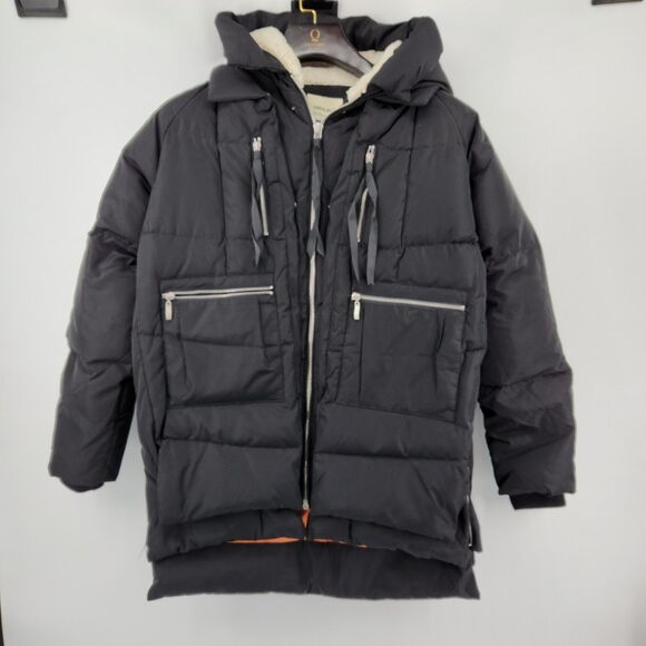Orolay Thickened Down Jacket Coat Puffer Women Size XL Hooded Outdoor - Picture 1 of 13